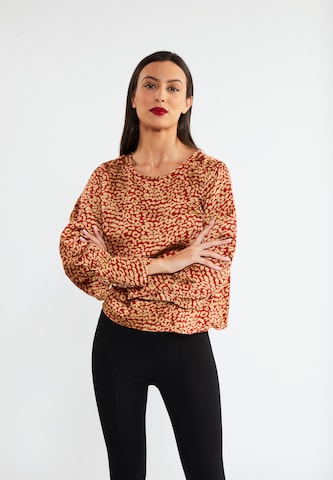 faina - Blusa em vermelho: frente