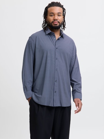JACK & JONES Regular fit Business shirt in Blue: front