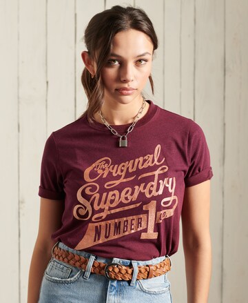 T-shirt Superdry en rouge