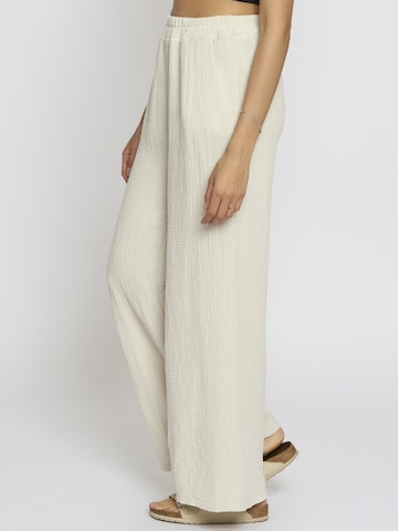 Wide Leg Pantalon 'Edaa' Lilavie en beige