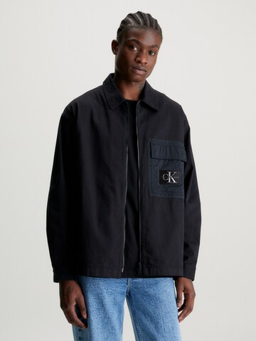 Veste mi-saison Calvin Klein Jeans en noir : devant