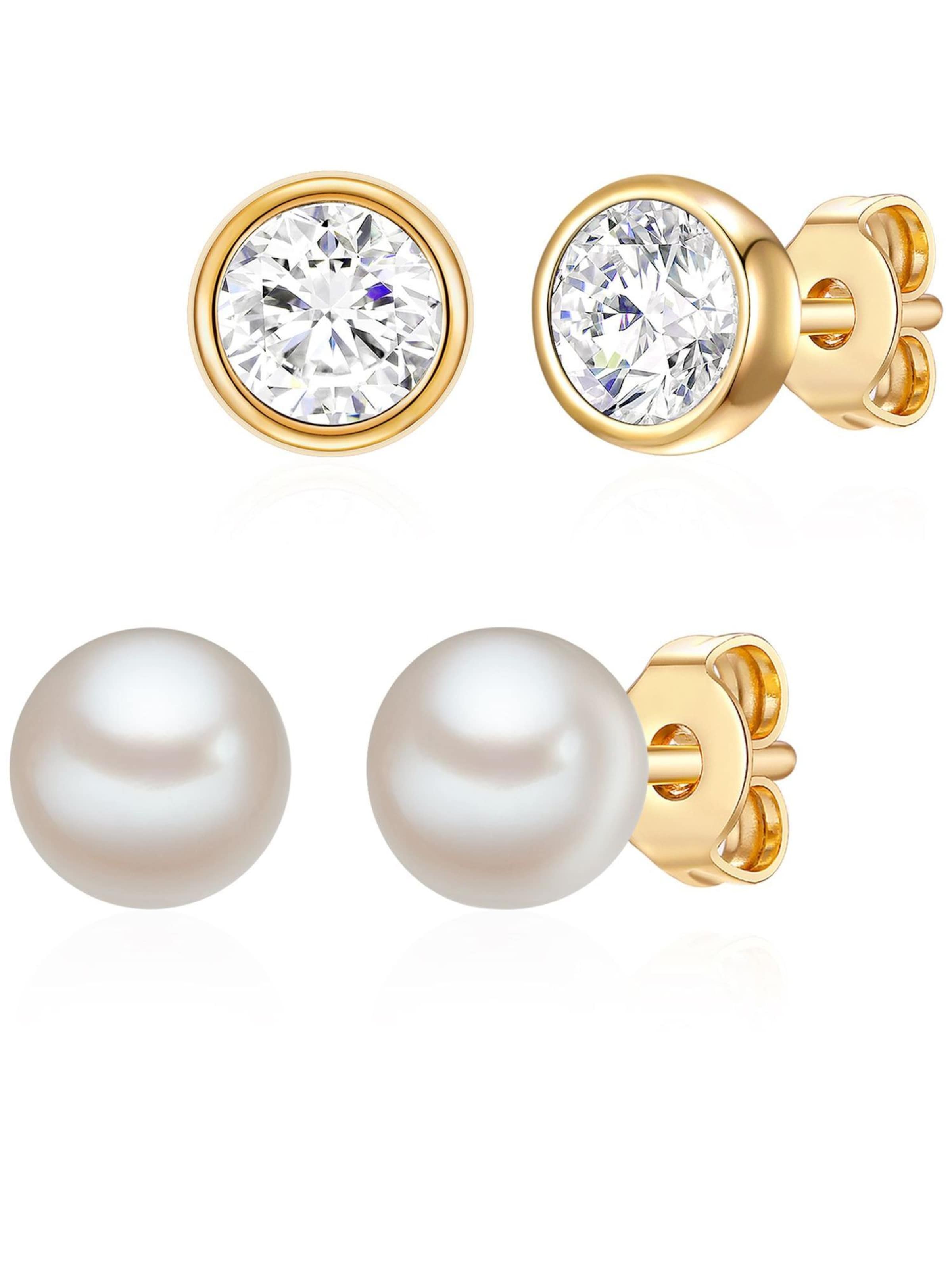 Rafaela Donata - Pendientes en oro: frente