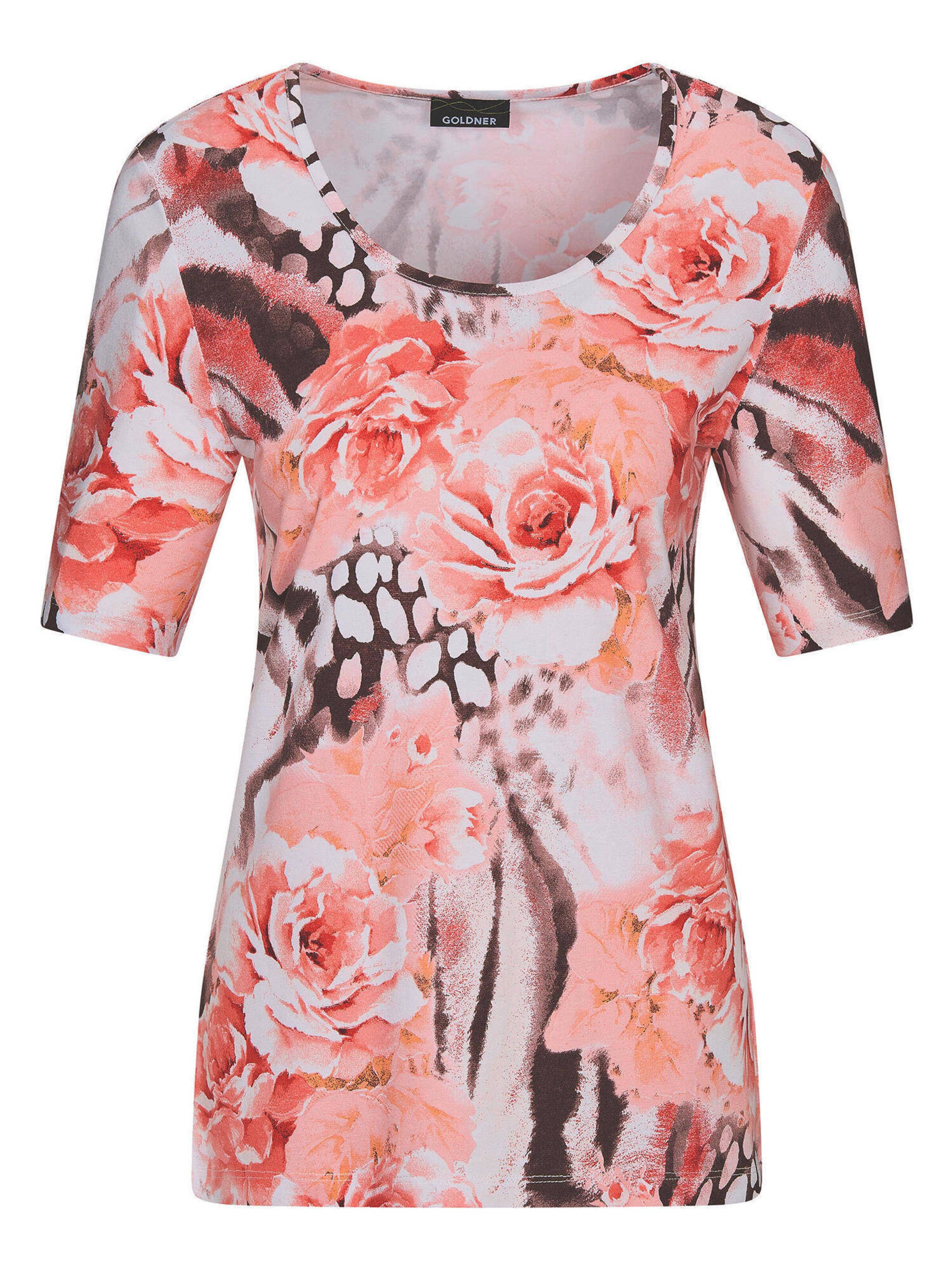 Goldner Shirt in Mischfarben: Vorderseite