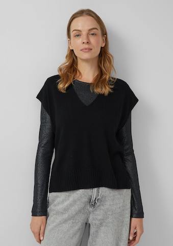 s.Oliver Pullover in Schwarz: Vorderseite