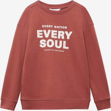 MANGO KIDS Sweatshirt 'Northern' in Rood: voorkant