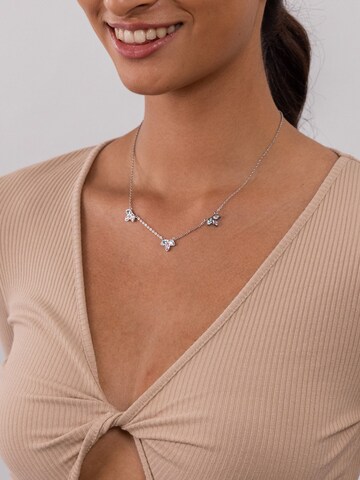 PURELEI Ketting 'Flowery' in Zilver: voorkant