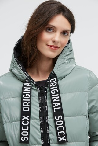 Soccx Winter Jacket in Blue: front