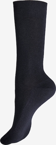 Hudson Socks 'Dry Cotton' in Blue: front