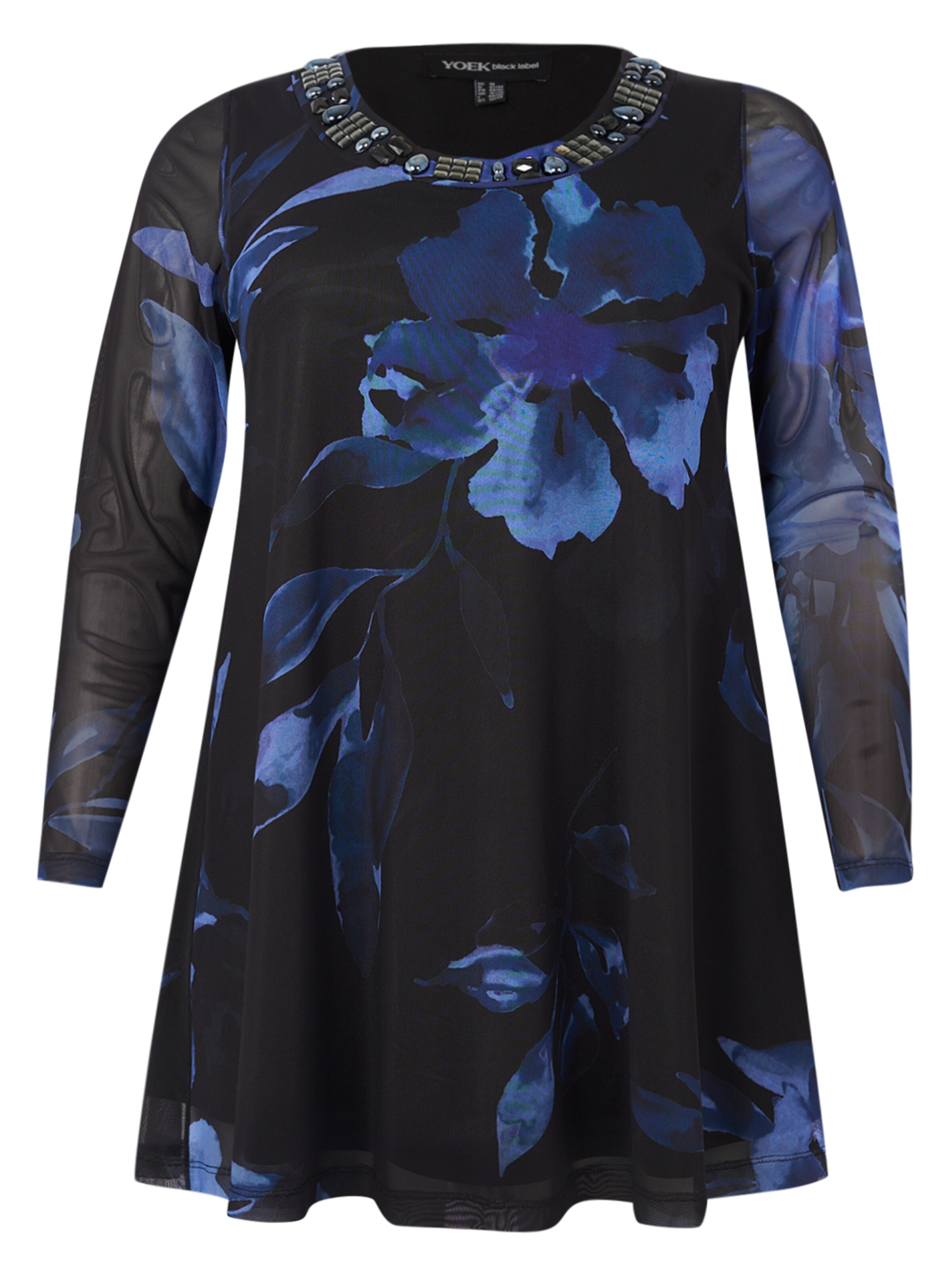 YOEK Tuniek in Blauw: voorkant