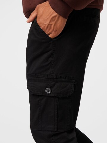 Denim Project - Slimfit Calças cargo 'Caka' em preto