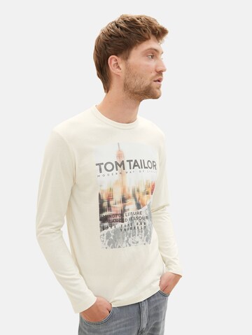 TOM TAILOR Shirt in Beige