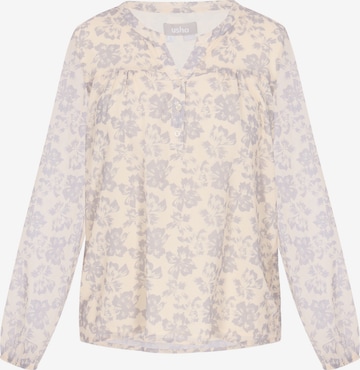 Usha - Blusa 'Casual' em branco: frente