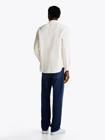 TOMMY HILFIGER Slim Fit Hemd in Beige