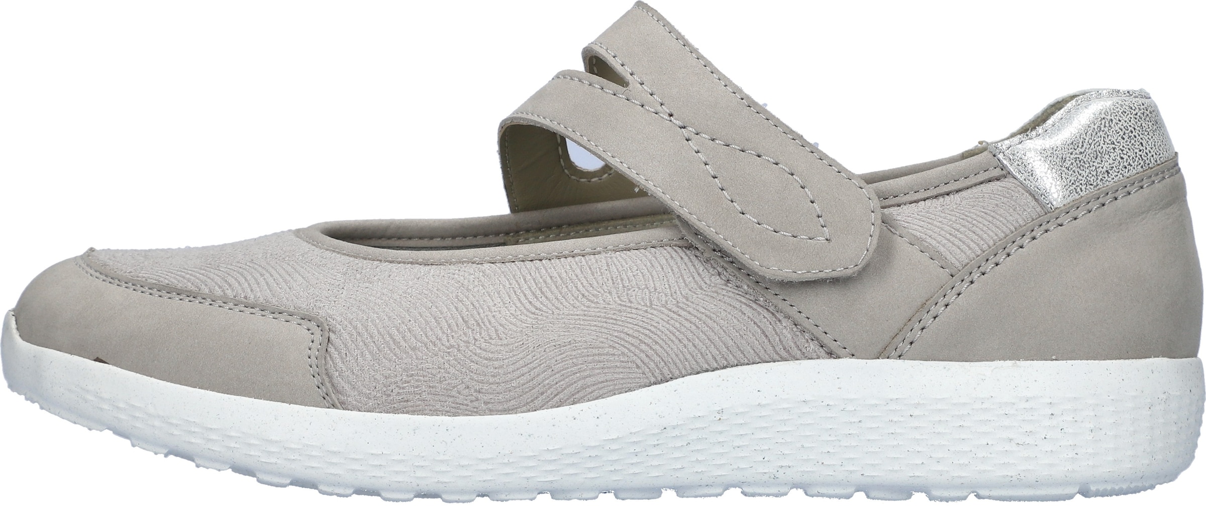 WALDLÄUFER Ballet Flats with Strap in Grey