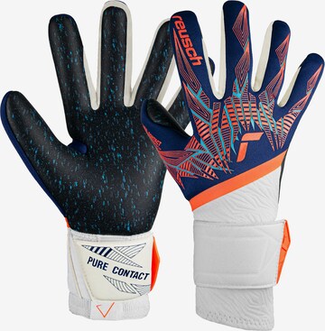 REUSCH Athletic Gloves 'Pure Contact Fusion' in Blue: front