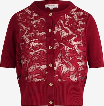 Morgan Neuletakki värissä punainen: etupuoli