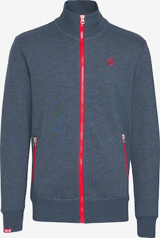 !Solid - Sudadera con cremallera 'BennTrack' en azul: frente