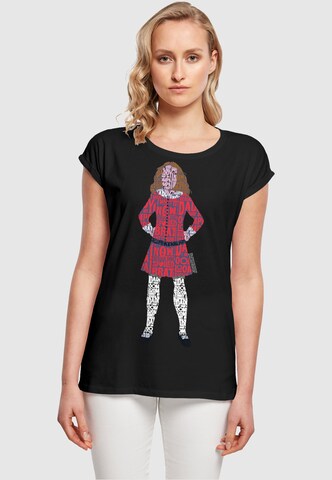 Maglietta 'Willy Wonka - Veruca Salt Spoiled Brat' di ABSOLUTE CULT in nero: frontale