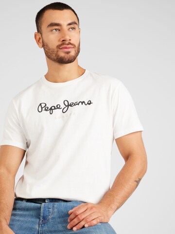 Pepe Jeans Tričko 'EGGO' – bílá