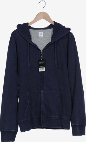 GAP Sweatshirt & Zip-Up Hoodie in L in Blue: front