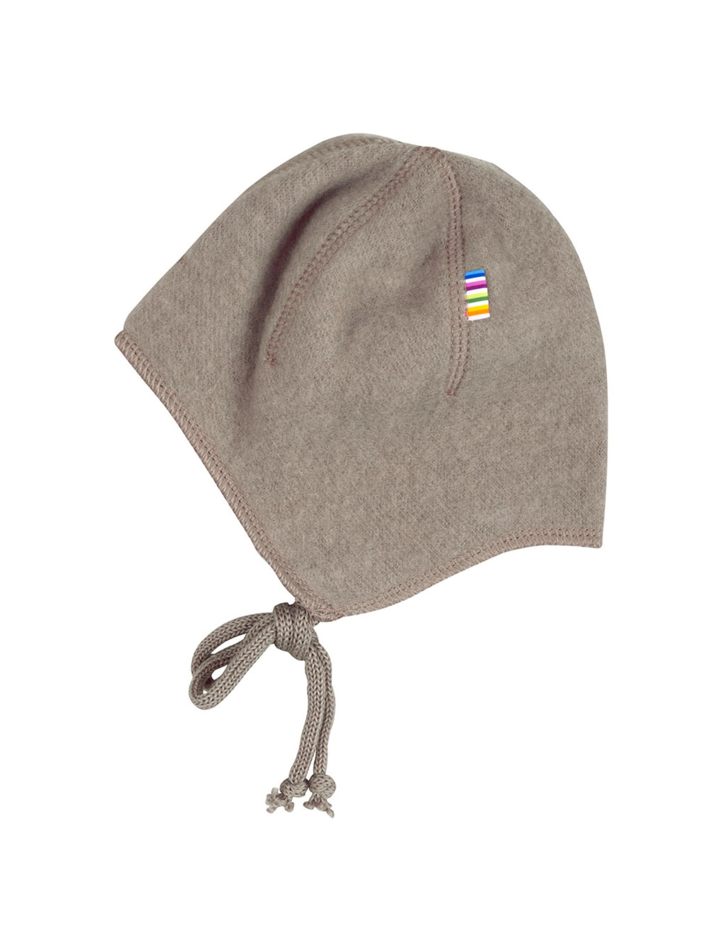 JOHA Beanie 'Wintermütze Merino-Wolle' in Grey: front