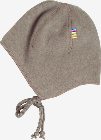 JOHA Beanie 'Wintermütze Merino-Wolle' in Grey: front