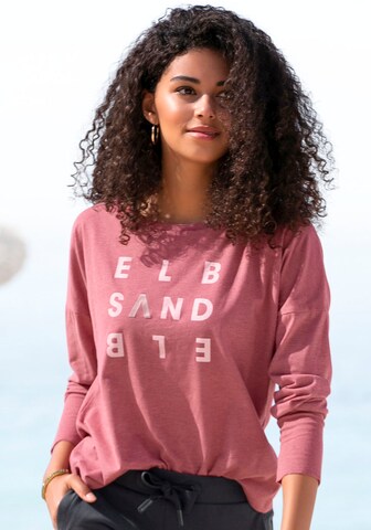 T-shirt Elbsand en rouge : devant