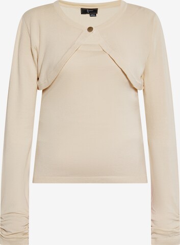 Pull-over faina en beige : devant