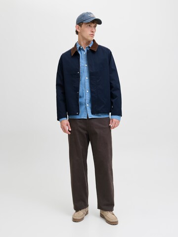 JACK & JONES Přechodná bunda 'JJWILLIAM' – modrá