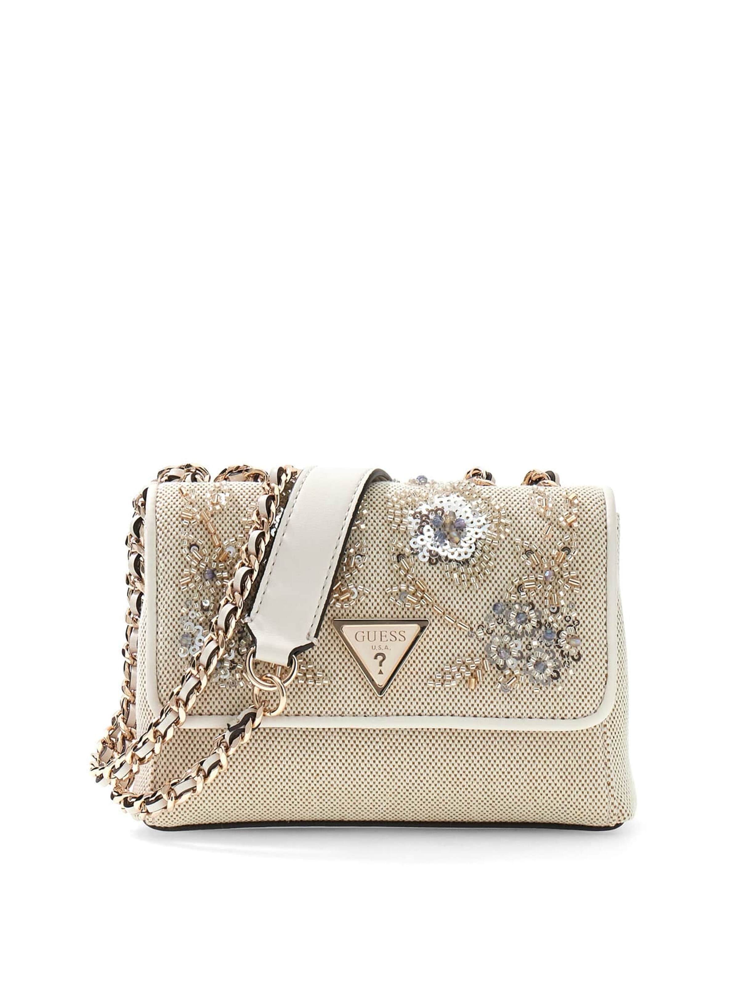 GUESS Crossbody Bag 'Giully' in Beige: front