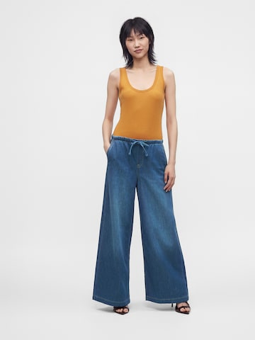 Wide leg Jeans 'EASY' de la GAP pe albastru