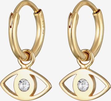 Boucles d'oreilles 'Evil Eye' ELLI en or : devant