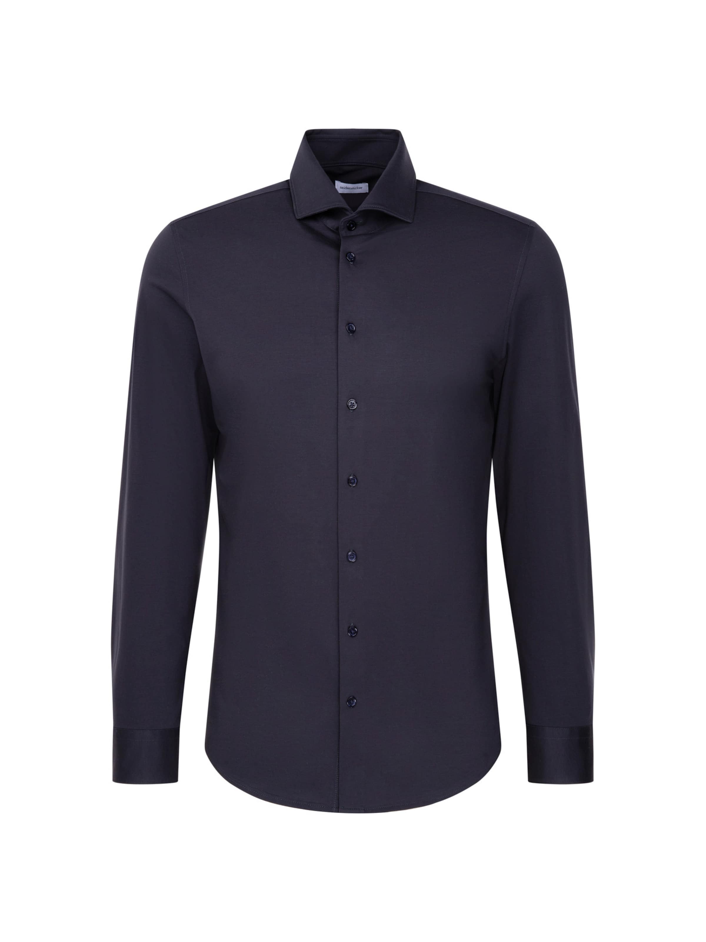SEIDENSTICKER Zakelijk overhemd 'Schwarze Rose' in de kleur Navy, Productweergave