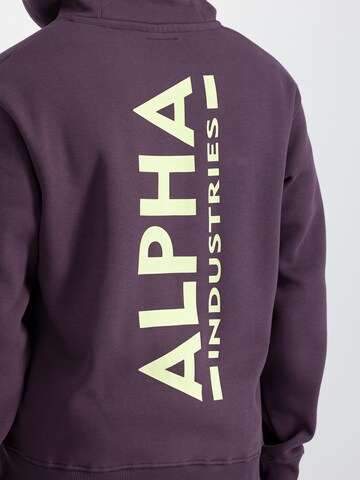 Giacca di felpa di ALPHA INDUSTRIES in lilla