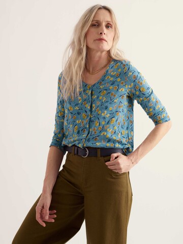 Seasalt Cornwall Blouse 'Studio Glass' in Blauw: voorkant