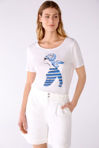 T-shirt OUI en blanc : devant