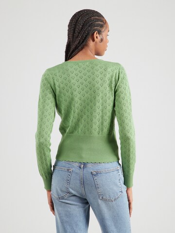 Cardigan King Louie en vert