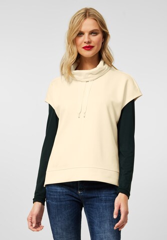 STREET ONE Sweatshirt in Beige: front