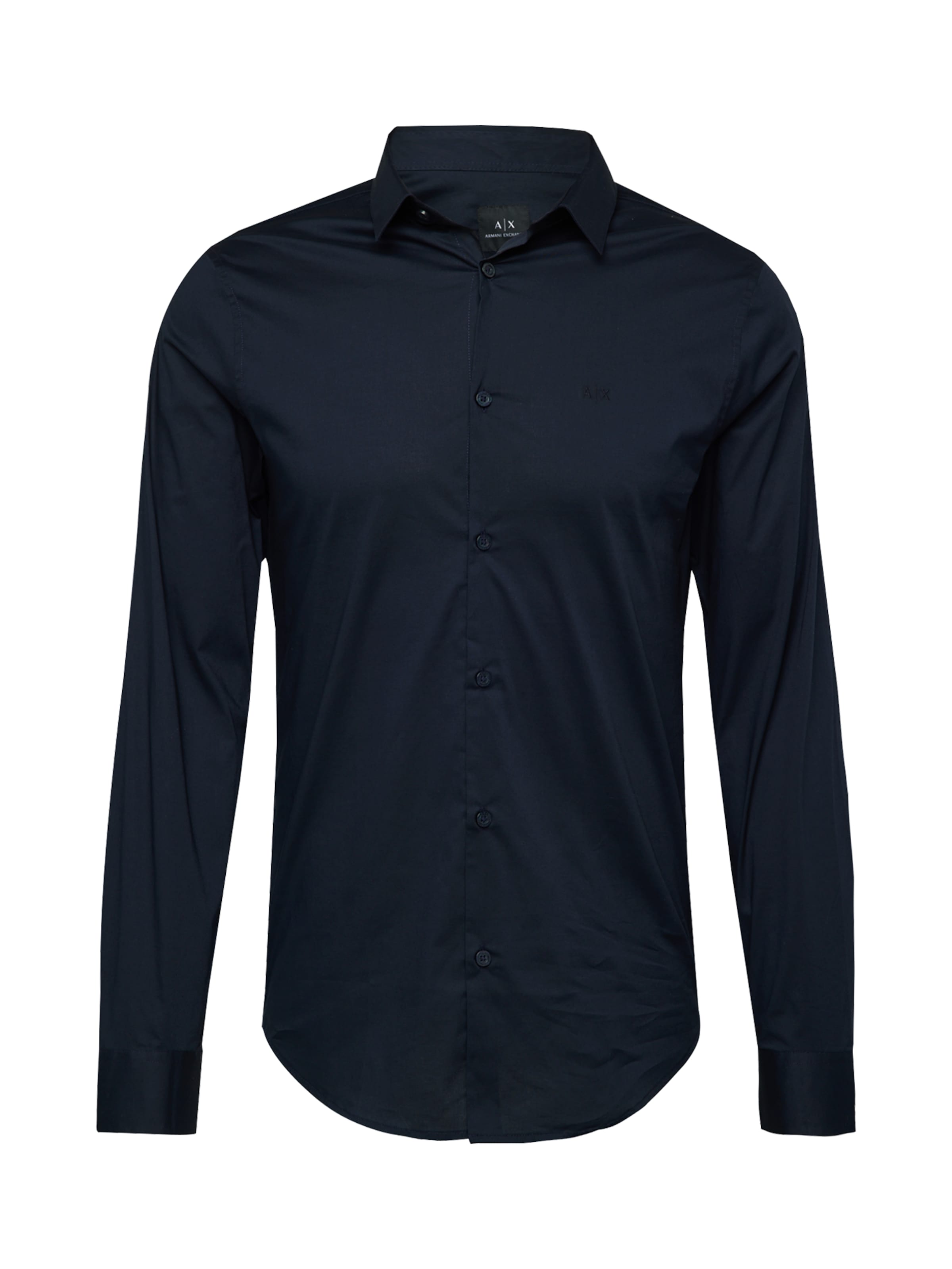 ARMANI EXCHANGESlim Fit Košulja 'Tessuto' - plava boja: prednji dio