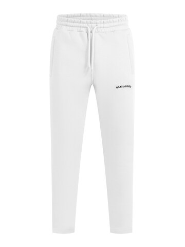 Coupe slim Pantalon 'Merrick' Smilodox en beige : devant