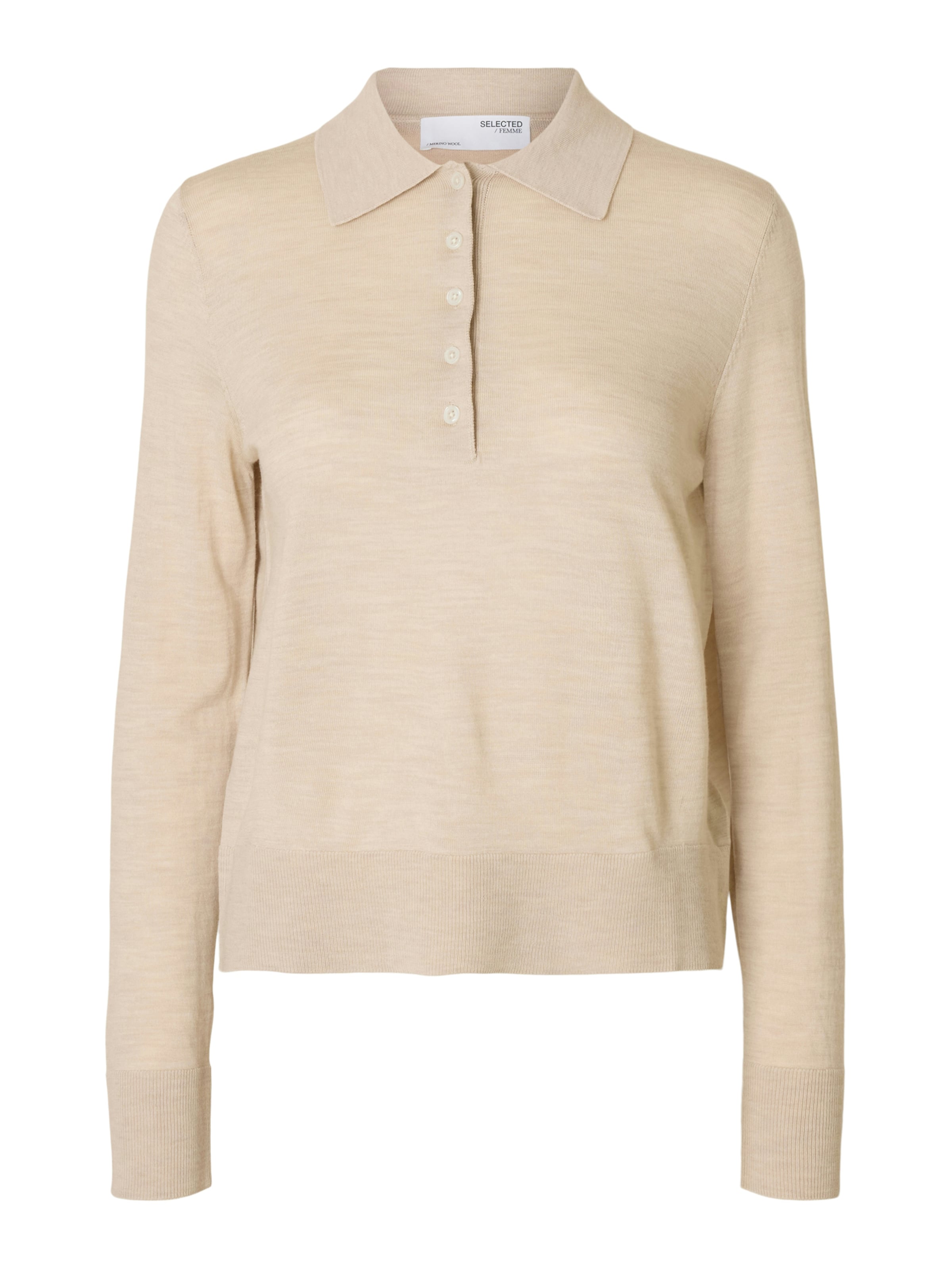 SELECTED Свитер 'SLFTHea' в Бежевый: спереди