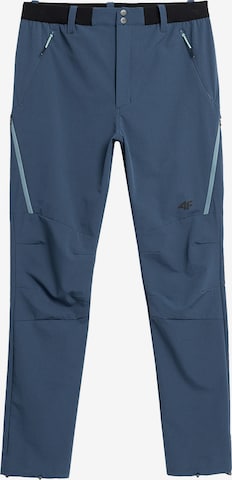 Slimfit Pantaloni outdoor de la 4F pe albastru: față