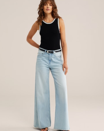 WE Fashion Вязаный топ в Черный