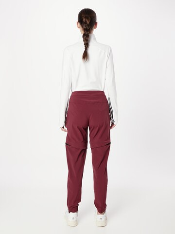 ADIDAS TERREX Tapered Sportbroek 'Utilitas Zip-Off' in Rood