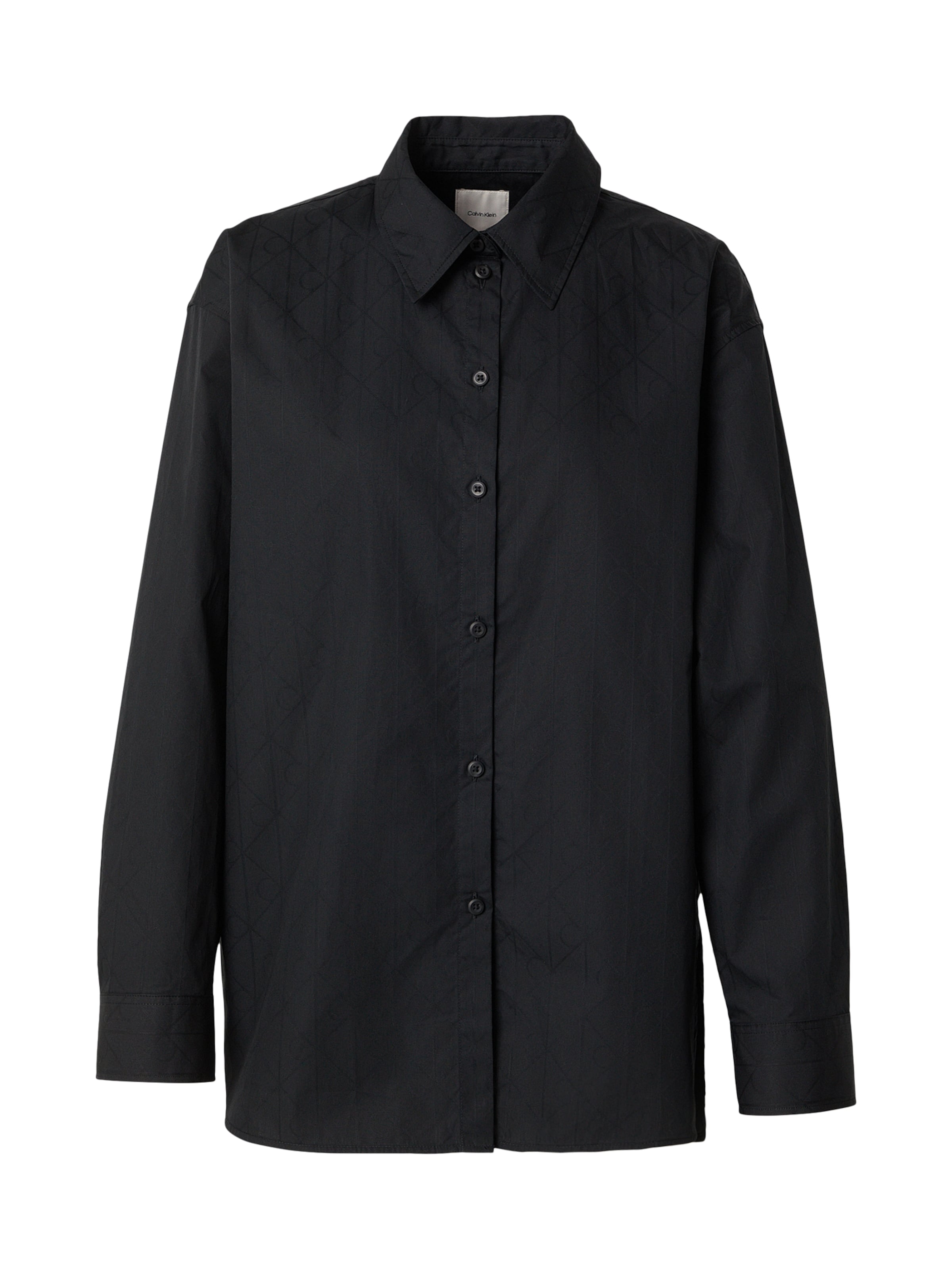 Calvin Klein Jeans Bluse in Schwarz: Vorderseite