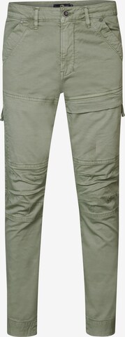 Coupe slim Pantalon cargo Petrol Industries en vert : devant