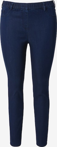 Ulla Popken Skinny Jeggings 'Sienna' in Blue: front