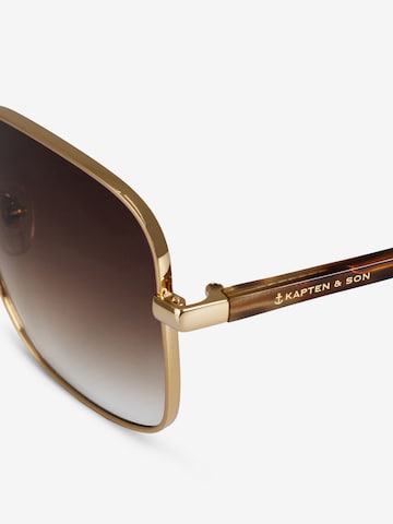 Kapten & Son Sonnenbrille 'Palermo Gold Brown' in Braun