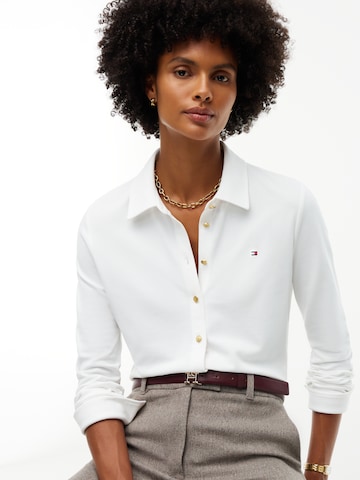 TOMMY HILFIGER Bluza '1985' | bela barva: sprednja stran