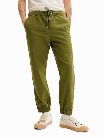 Desigual Tapered Broek 'Roy' in Groen: voorkant